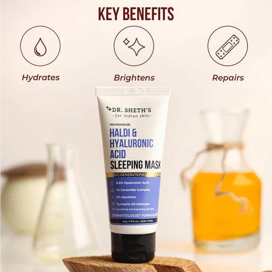 Haldi & Hyaluronic Acid Sleeping Mask - 40g